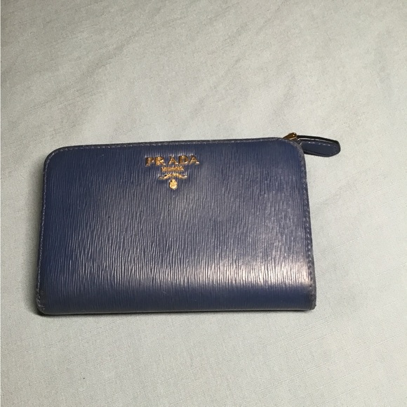 Prada Blue Leather Wallet - Picture 4 of 14